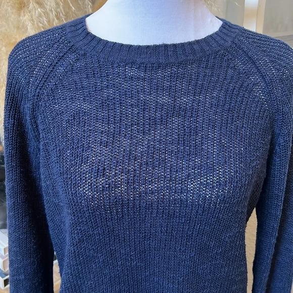 Eileen Fisher Slub Tunic Knit Sweater  Linen Blend Size Medium - Picture 3 of 9